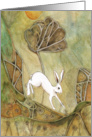 Hare with Standing Stones card