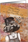 Happy Birthday, Dear Grandmother, you Lovely, Crazy, Hat Lady card