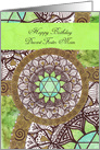 Happy Birthday, Dearest Foster Mom, Heart Chakra, Meditation card