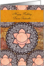 Happy Birthday, Godmother, Sacral Chakra Mandala, Meditation card