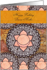 Happy Birthday, Dearest Mother, Sacral Chakra Mandala, Meditation card