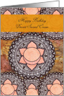 Happy Birthday, Second Cousin, Sacral Chakra Mandala, Meditation card