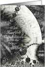 Sympathy Loss of Godfather, Soft Moon Water Fractal Art card