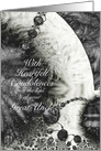 Sympathy Loss of Great Uncle, Soft Moon Water Fractal Art card