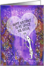 Happy Birthday, Big Sister, Rabbit with Hammer and Heart, Art card