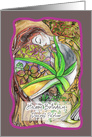 Happy Birthday, Dearest Partner, Aloe Vera, Succulent Plant card