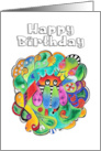 Happy Birthday Cute Doodle Children’s Birthday card