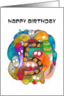 Happy Fifth Birthday Cute Sea and Pirate Inspired Children’s Birthday card