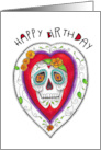 Happy Birthday Sugar Skull Candy Skull card