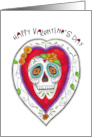 Happy Valentine’s Day Sugar Skull Candy Skull card