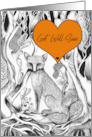 Get Well Soon Fox in Woodland card