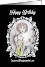 Happy Birthday Dearest Daughter in Law Fairy Butterfly and Moon card