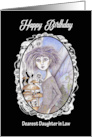 Happy Birthday Daughter in Law Gothic Punk Fairy and Mushrooms card