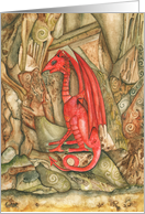 Welsh Dragon card