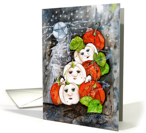 Painted Pumpkins, Blank Any Occasion, Pagan card (1453756)