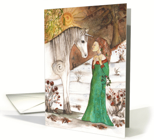 Yule Blessings, Blank Card, Pagan card (1453766)