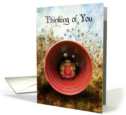 Sad Snail in Flowerpot Thinking of You card (1460278)