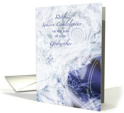 Sympathy Loss of Godmother, Soft Spiral Fractal card (1460900)