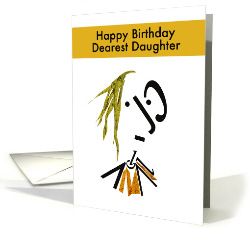 Typography Girl Character Art for Daughter's Birthday card (1489766)