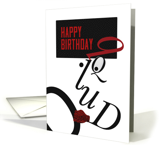 Happy Birthday, Typography Driver Character Art card (1492080)
