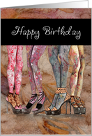 Happy Birthday, Fashion Legs card