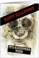 Happy Halloween, Carnivore Skull card