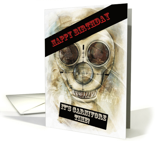 Happy Birthday, Carnivore Skull card (1493860)