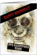 Happy Birthday, Carnivore Skull card