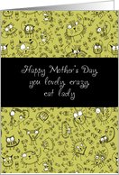 Happy Mother’s Day, you lovely, crazy, cat lady, doodle cats card