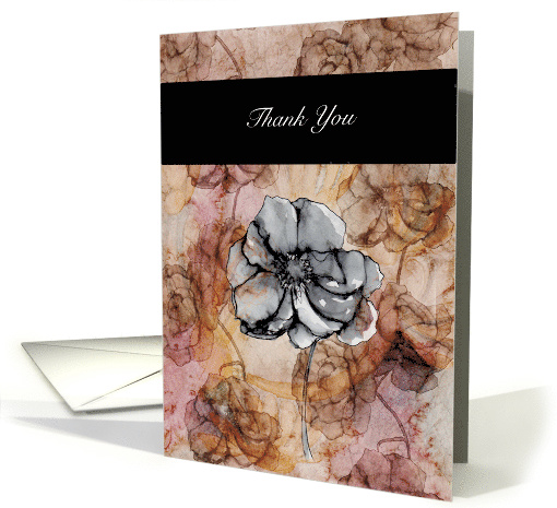 Thank You, Rose, Floral card (1493996)