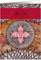 Thank You, Root Chakra, Meditation Mandala card