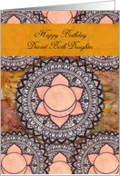 Happy Birthday, Birth Daughter, Sacral Chakra Mandala, Meditation card