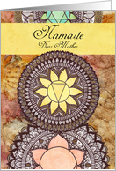 Namaste, For Mother, Solar Plexus, Meditation, Chakra, Mandala card
