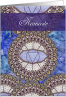 Namaste, From All of Us, Third Eye, Meditation, Chakra, Mandala card