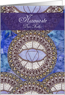 Namaste, Dear Father, Third Eye, Meditation, Chakra, Mandala card