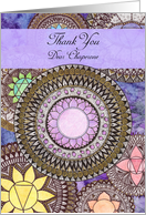 Thank You, Dear Chaperone, Crown Chakra, Meditation, Mandala card