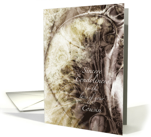 Sympathy, Cousin, Dark to Light Fractal Art card (1497620)