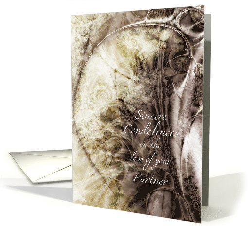 Sympathy, Partner, Dark to Light Fractal Art card (1497652)