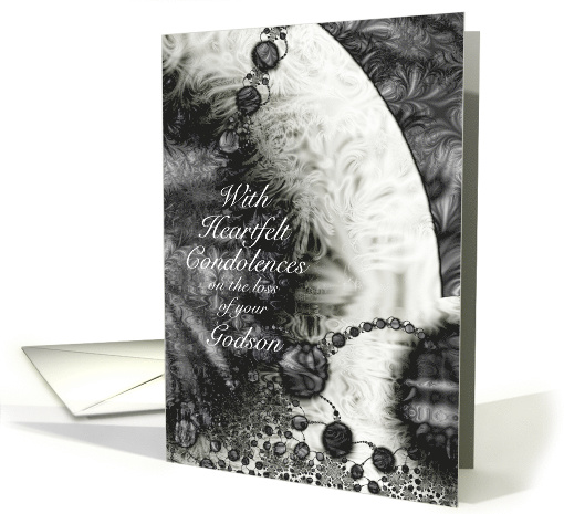 Sympathy Loss of Godson, Soft Moon Water Fractal Art card (1499326)