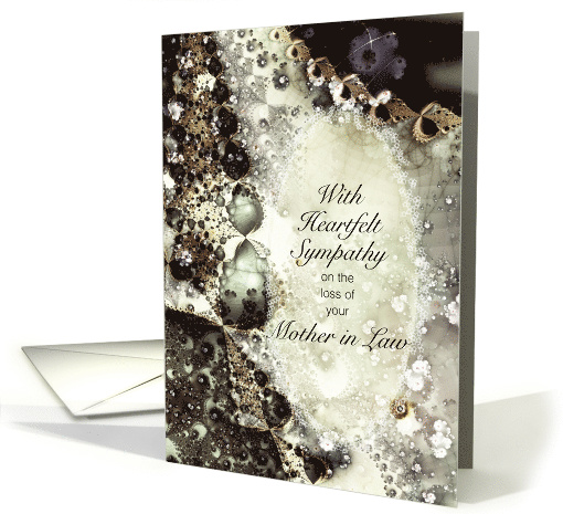 Sympathy, Loss of a Mother in Law, Pearls and Lace, Soft... (1500276)