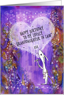 Happy Birthday, Granddaughter in Law, Rabbit with Hammer and Heart, card
