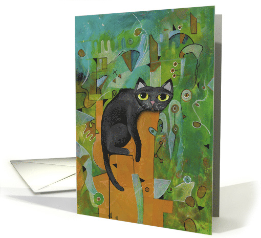 Blank, Lucky Black Cat, Abstract card (1589154)