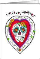 Dia De Los Muertos Day of the Dead Sugar Skull Candy Skull card