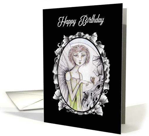 Happy Birthday Fairy Butterfly and Moon card (1661940)