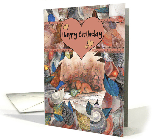 Happy Birthday Little Brown Puppy Dog with Toy card (1683686)