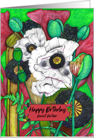 Happy Birthday, Partner, Modern Botanical Poppies card