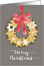 Pepparkakor Christmas, Gingerbread Wreath card