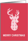 Winter Knit Reindeer card