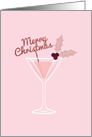 Christmas Cocktail, Pink card