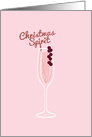 Sparkling Christmas, Christmas Cocktail, Pink card